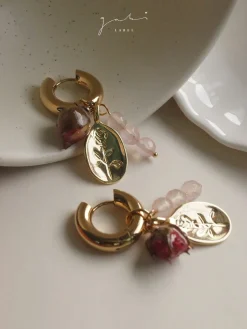 A Love Letter of Roses Chunky Hoop Earrings