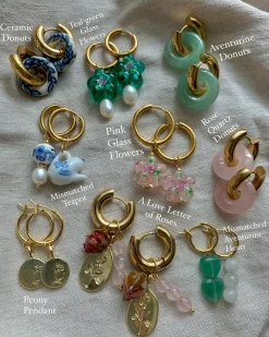 A Love Letter of Roses Chunky Hoop Earrings