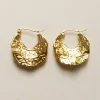 Ancient Warrior Hoops - Stainless Steel, Gold