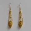 Antique Ornate Dangling Vase Earrings