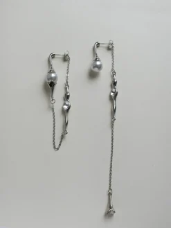 Asymmetry Elixir Earrings - Silver