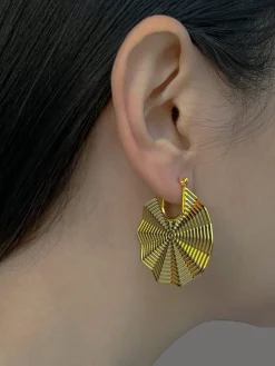 Aztec Gold Hoops