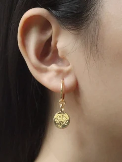 Baby's Breath Pendant Hoops