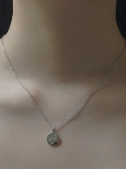 Baby's Breath Pendant Necklace - Silver