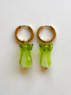 Bok Choy Hoops - Apple Green