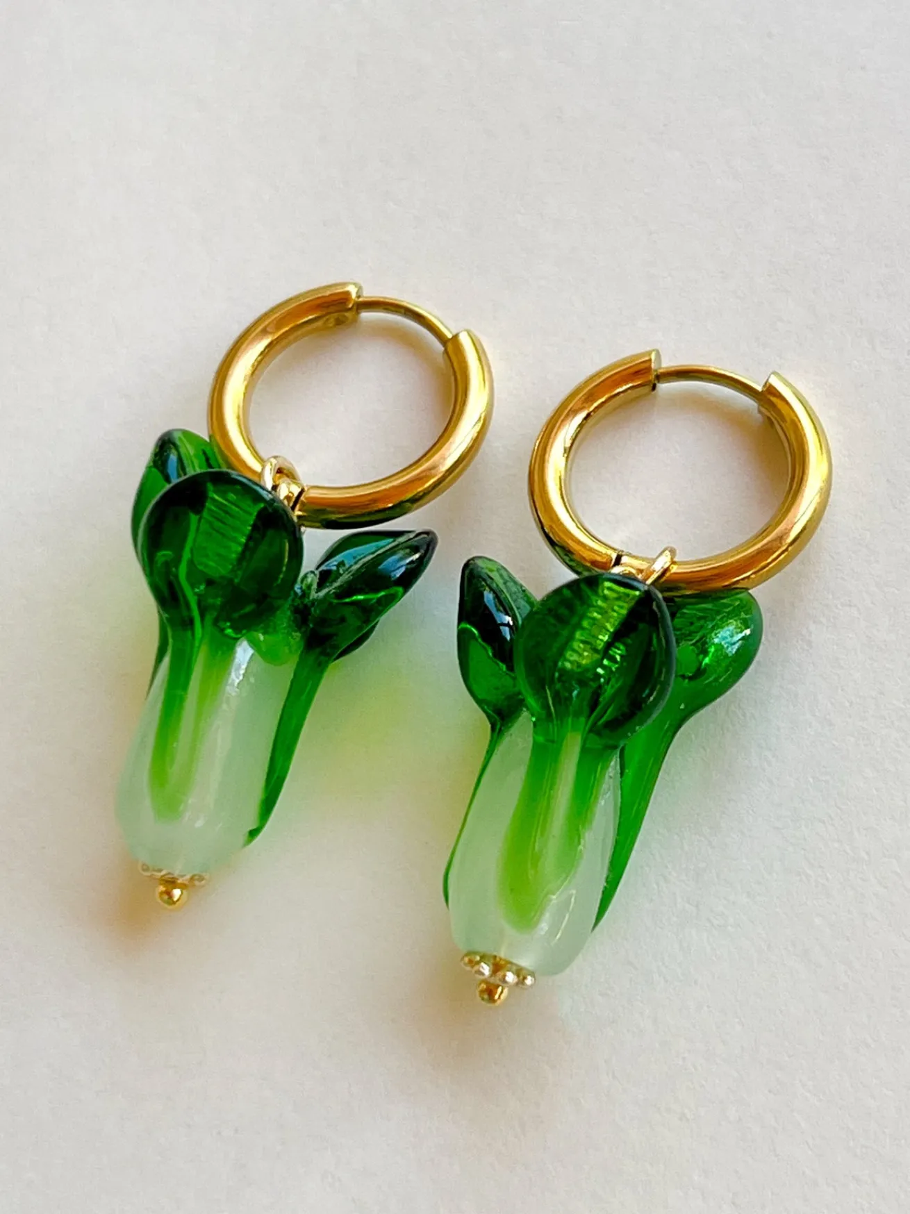 Bok Choy Hoops - Dark Green