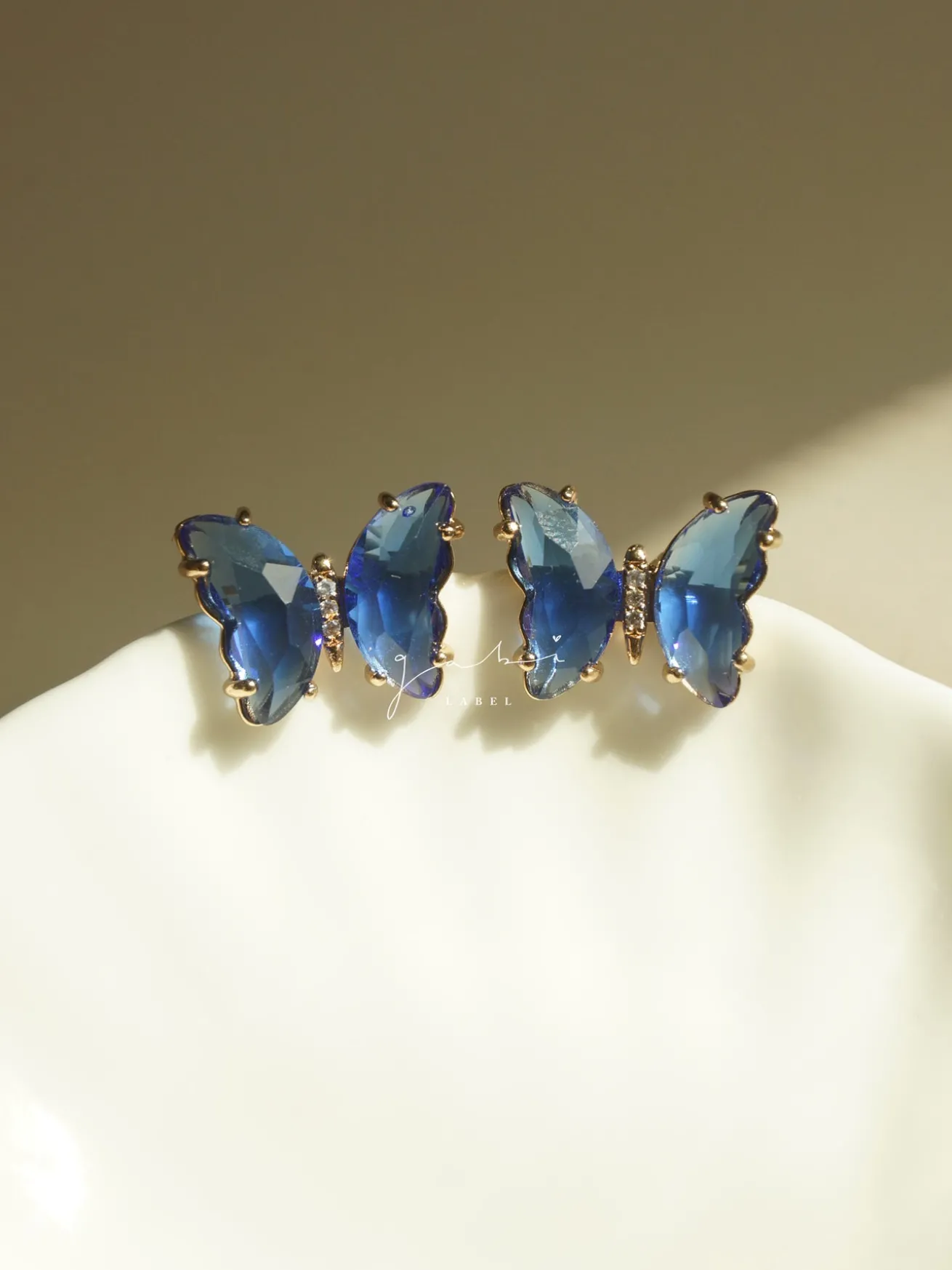 Butterfly Earstuds - Blue *S925 Earposts
