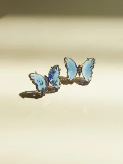 Butterfly Earstuds - Blue *S925 Earposts