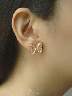 Butterfly Earstuds - Clear *S925 Earposts
