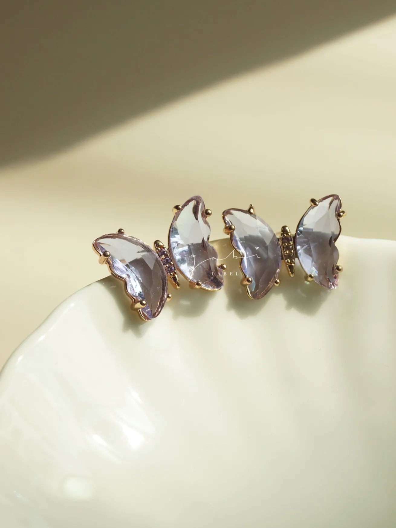 Butterfly Earstuds - Lilac *S925 Earposts