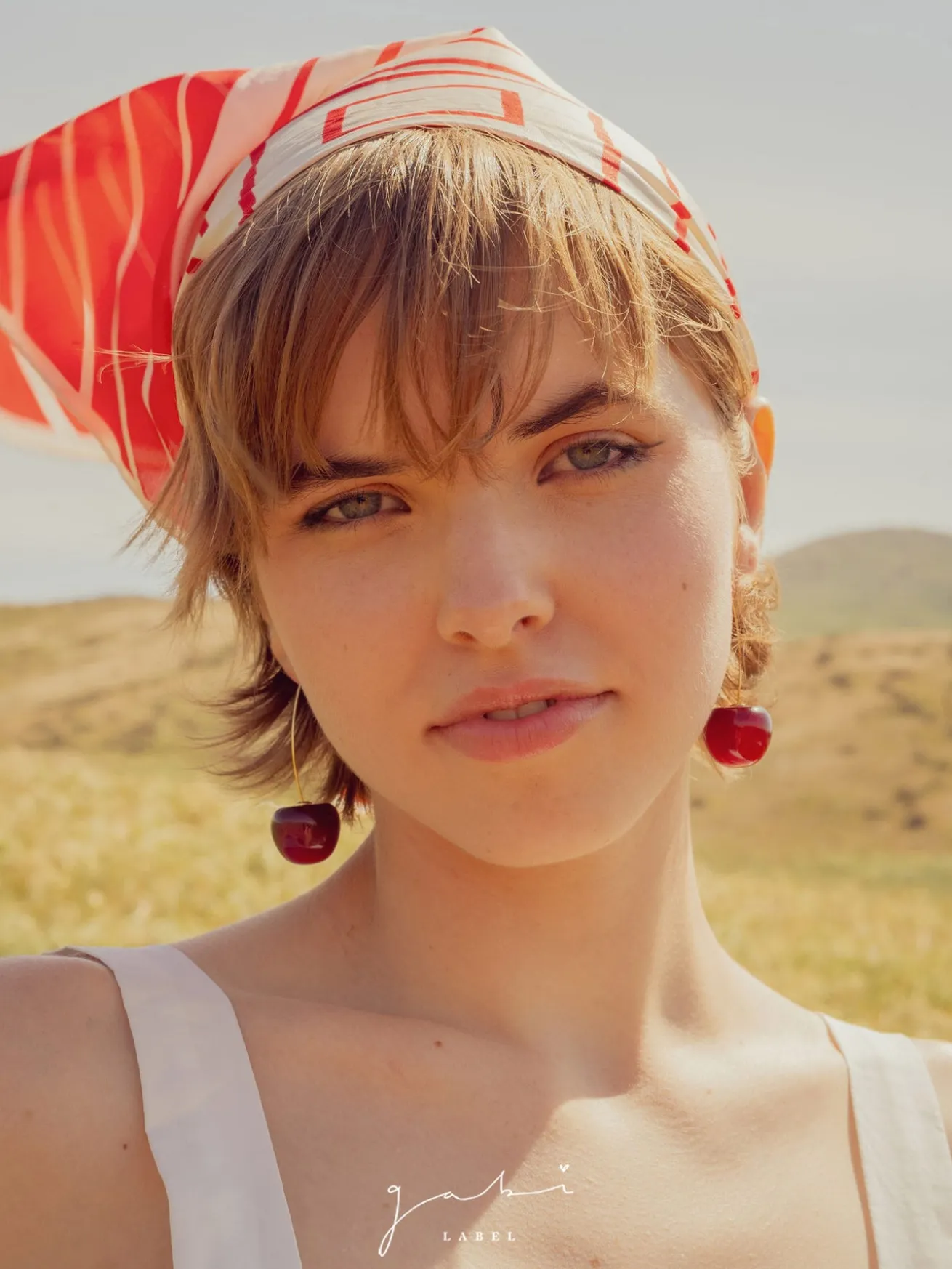 Cherié (Cherry) Earrings *Gold-plated stems