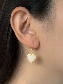 Chubby Heart Jade Earrings