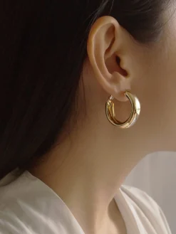 Chunky Essential Hoops - Silver