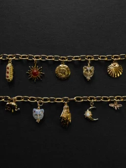 Chunky Gold Talisman Necklace - Evil Eye Hand Charm