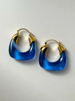 Chunky Hoops - Eclectic Blue