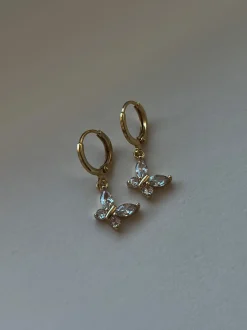 Crystal Petite Butterfly Huggies