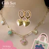 DAINTY FLOWER Heart Lockets Gift Set