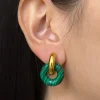 Donut Hoops - Green Malachite