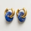 Donut Hoops - Lapis Lazuli