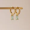 DREAM Huggies - Aqua *18K Gold-plated