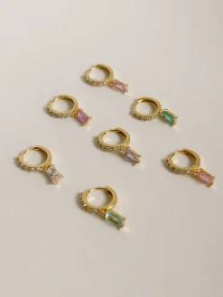 DREAM Huggies - Aqua *18K Gold-plated