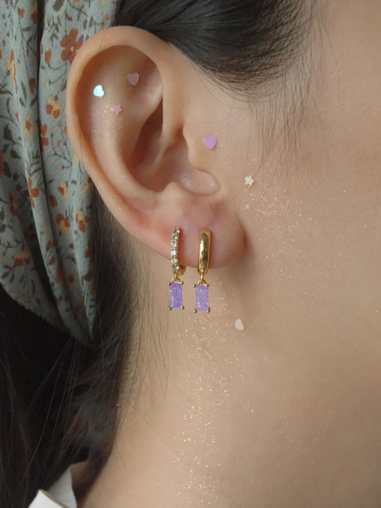 DREAM Huggies - Purple Crush *18K Gold-plated