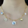 Eclectic Charm Necklace - Ceramic Teapot