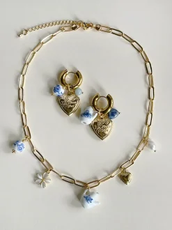 Eclectic Charm Necklace - Ceramic Teapot