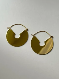 Eclectic Gold Flat Hoops
