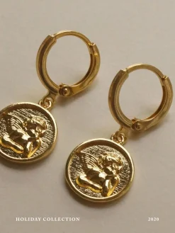 Endless Love Cupid Huggies *18k Gold-plated
