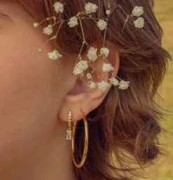Essential Thin Hoops - Medium *18K Gold-plated S925