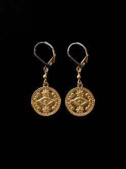 Evil Eye Pendant Earrings