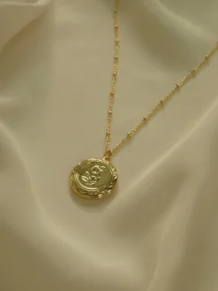 Flower Locket Necklace *14K Gold-plated