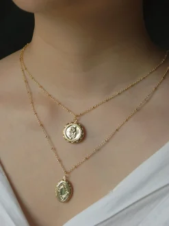 Flower Locket Necklace *14K Gold-plated