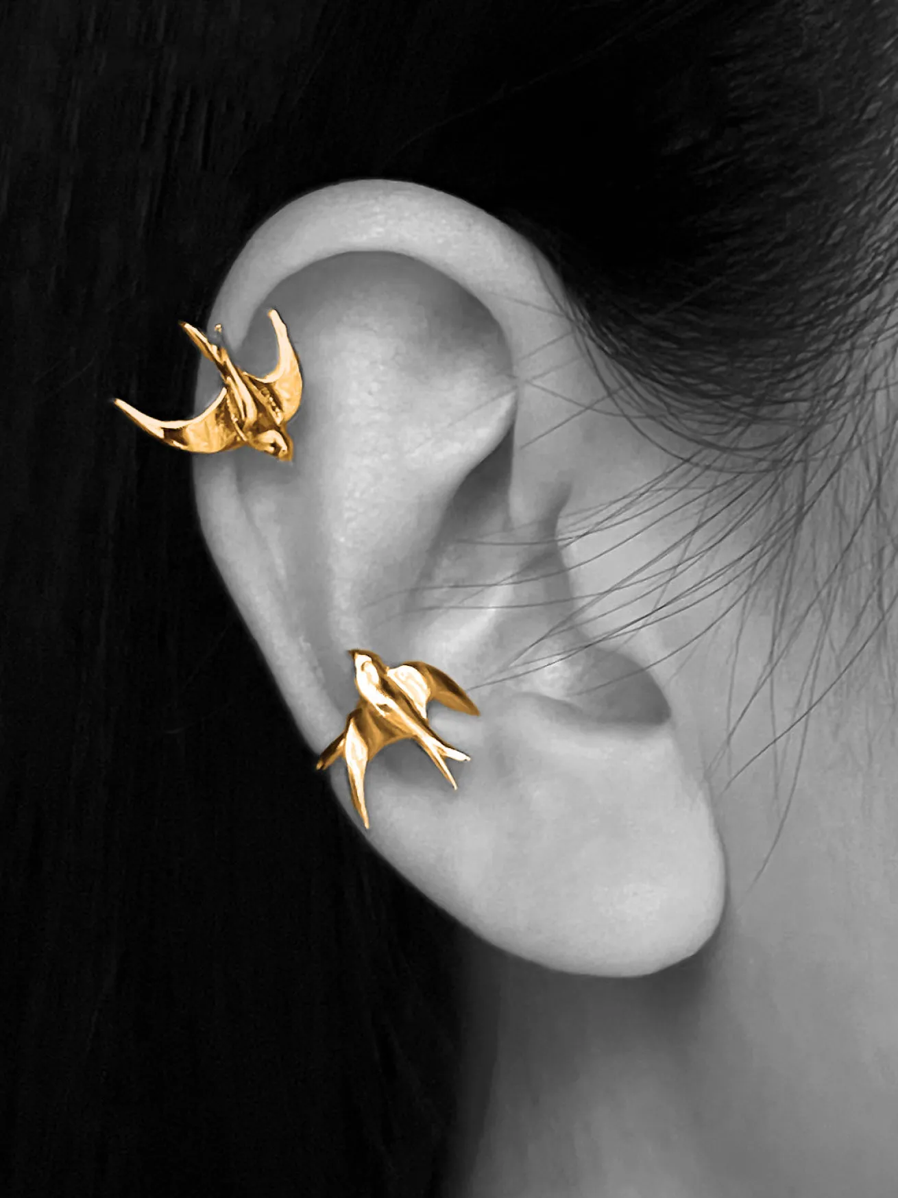 Freedom Ear Cuffs - Gold
