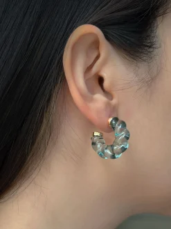 Glacial Hoops - Turquoise