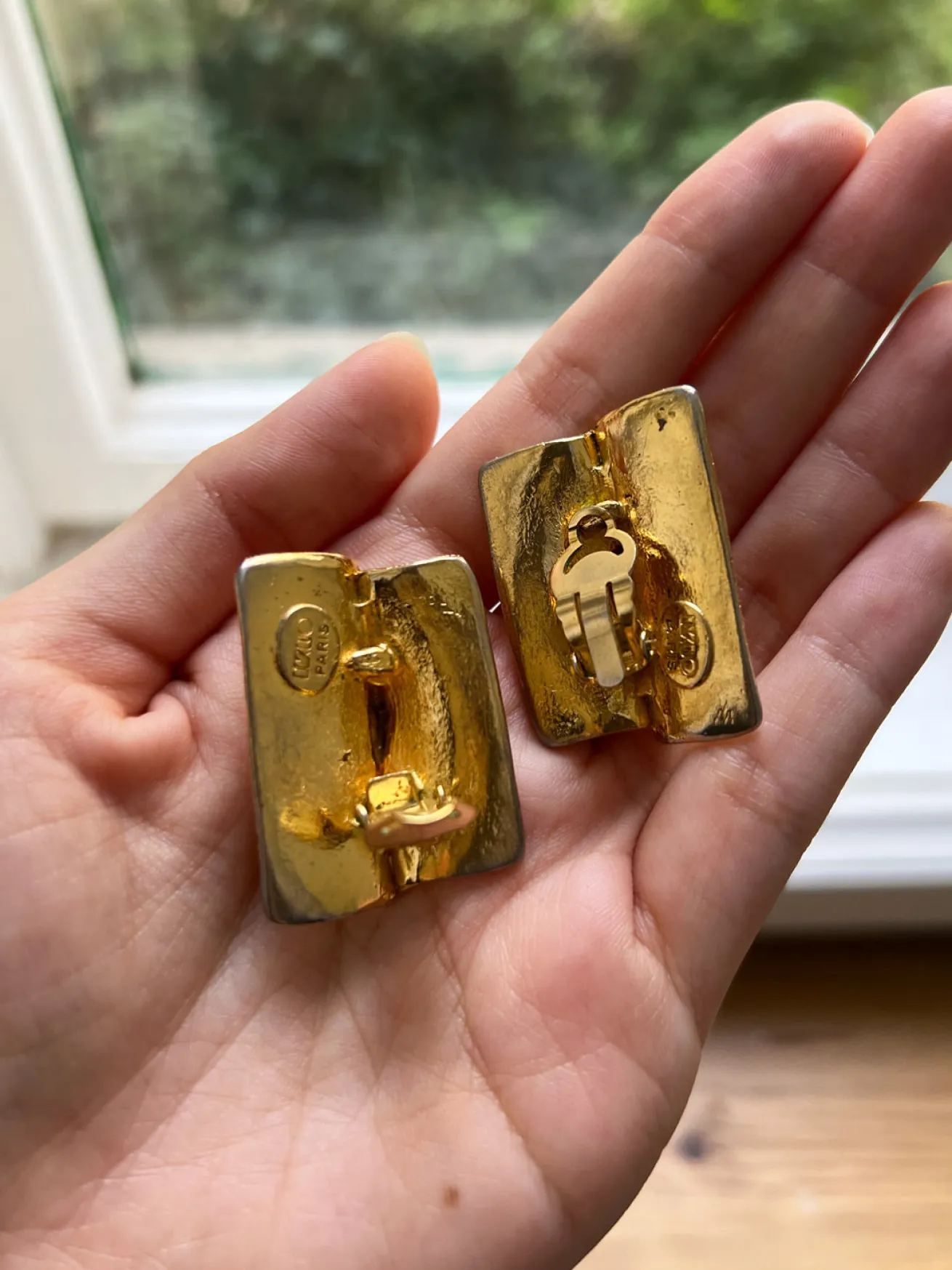 Gold Armour with Crystal Gemstones Clip-Ons (Vintage)