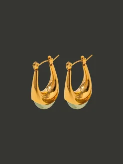 Gold Lucite Hoops - Elixir