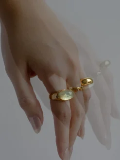Gold Lucite Ring - Elixir