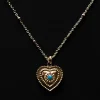 Heart of Stone Necklace - Blue