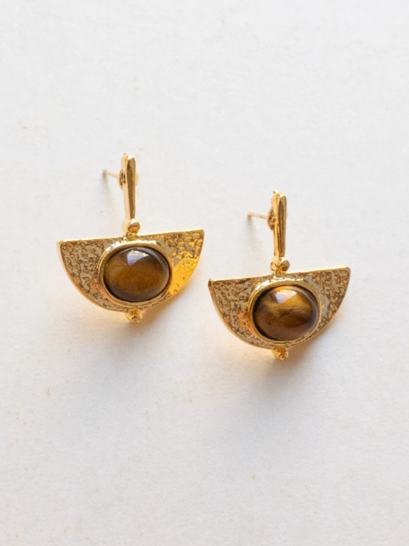 Heirloom Earrings - Tiger Eye