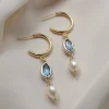 Hildur Earrings - Cornflower Blue *18K Gold-plated