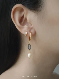 Hildur Earrings - Cornflower Blue *18K Gold-plated