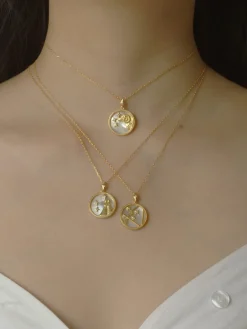 Horoscope Shell Necklace *Gold-plated S925