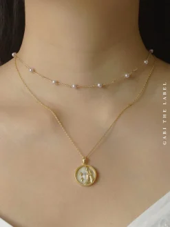 Horoscope Shell Necklace *Gold-plated S925
