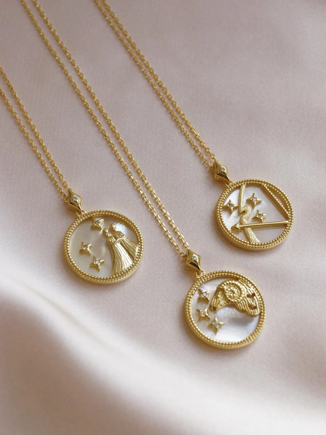 Horoscope Shell Necklace *Gold-plated S925
