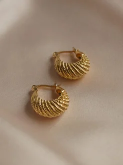 INDIA Hoops - Gold *Gold-plated