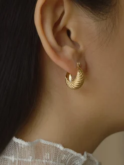 INDIA Hoops - Gold *Gold-plated