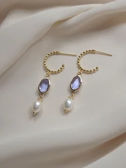 Ingrid Earrings - Lilac *18K Gold-plated
