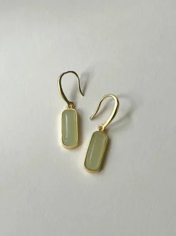 Jade Pendant Earrings